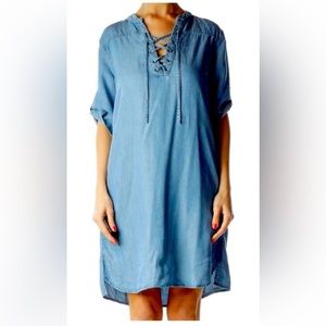 Philosophy brand 100% Tencel Chambray knee-length dress- size large
